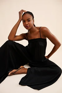 Maeve Waistless Sleeveless Wide-Leg Jumpsuit