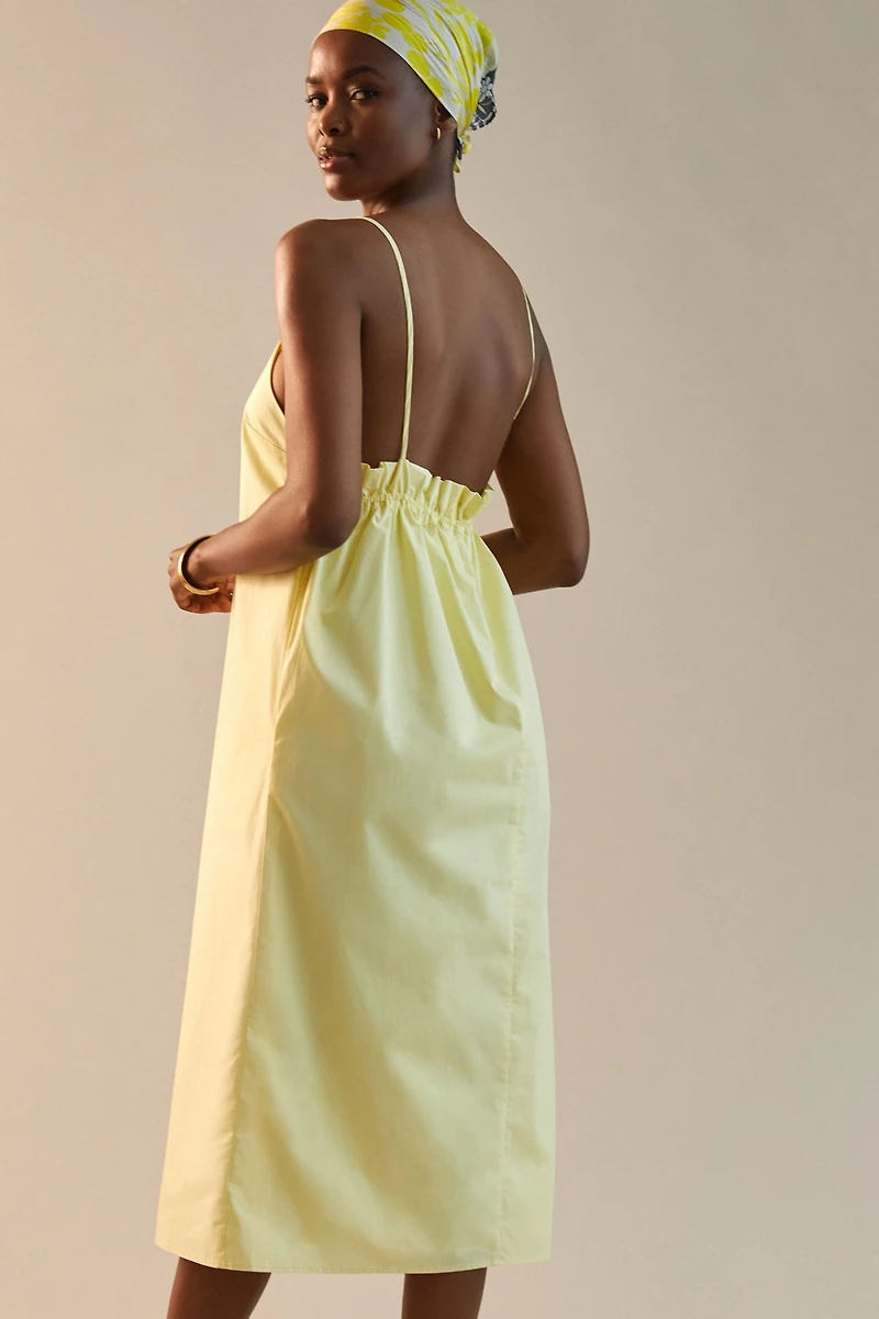 Sunday Brooklyn Square-Neck Midi Dress