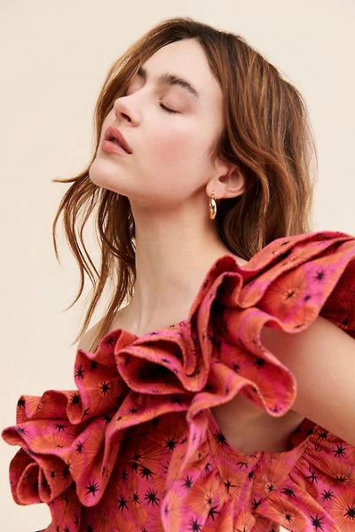 CeliaB Bali Ruffle One-Shoulder Dress