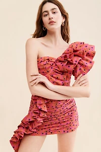 CeliaB Bali Ruffle One-Shoulder Dress