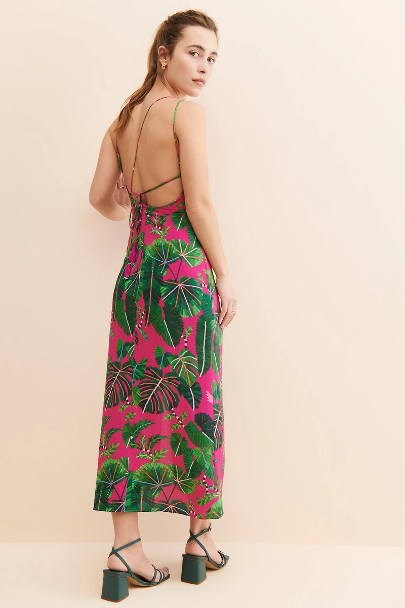 FARM Rio Leaves Midi Dress