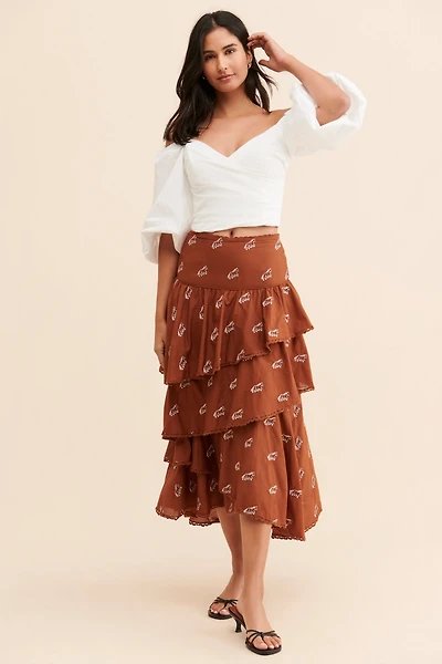 FARM Rio Embroidered Horse Skirt