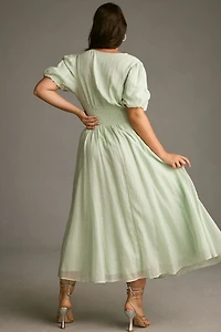 The Catalina Lurex Button-Front Dress