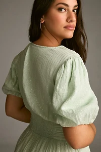 The Catalina Lurex Button-Front Dress