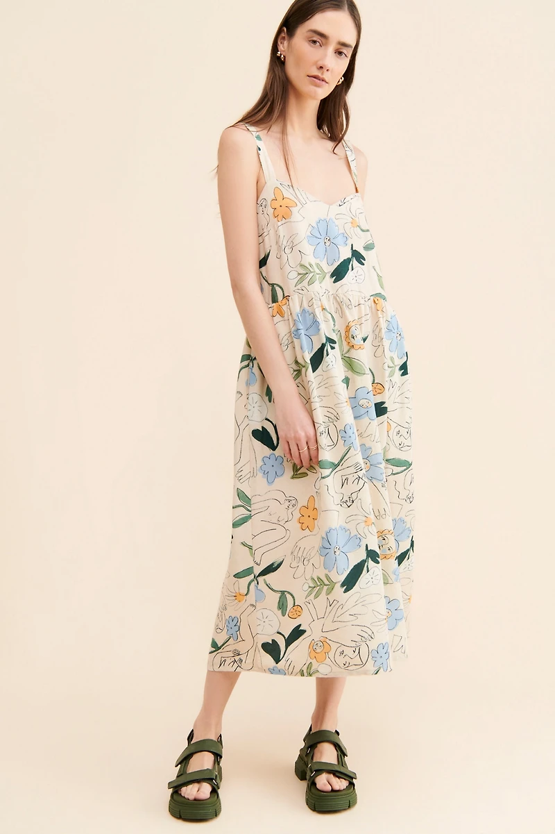 Eve Gravel Lily Midi Dress