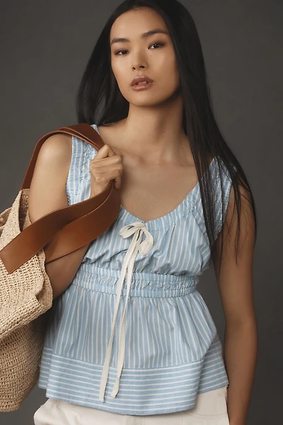 Sleeveless Smocked Top