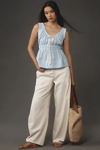 Sleeveless Smocked Top
