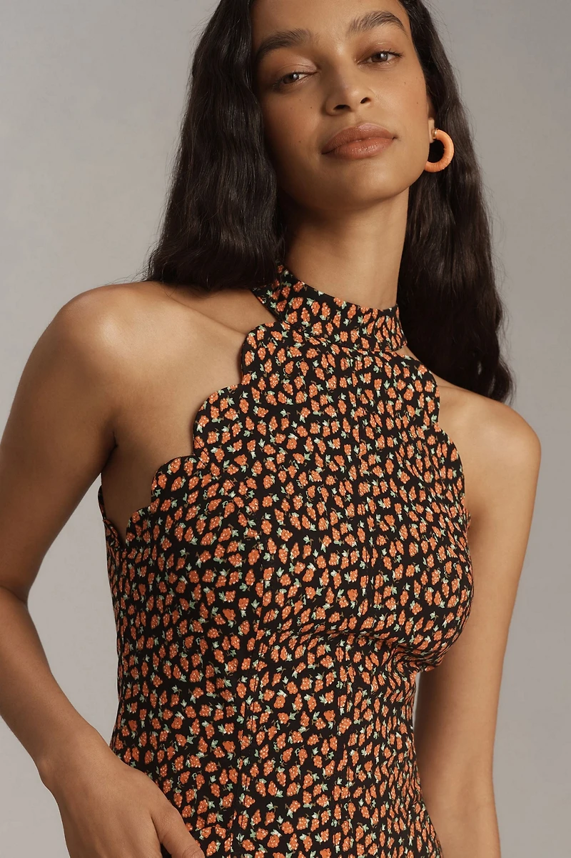 Scallop Halter Romper