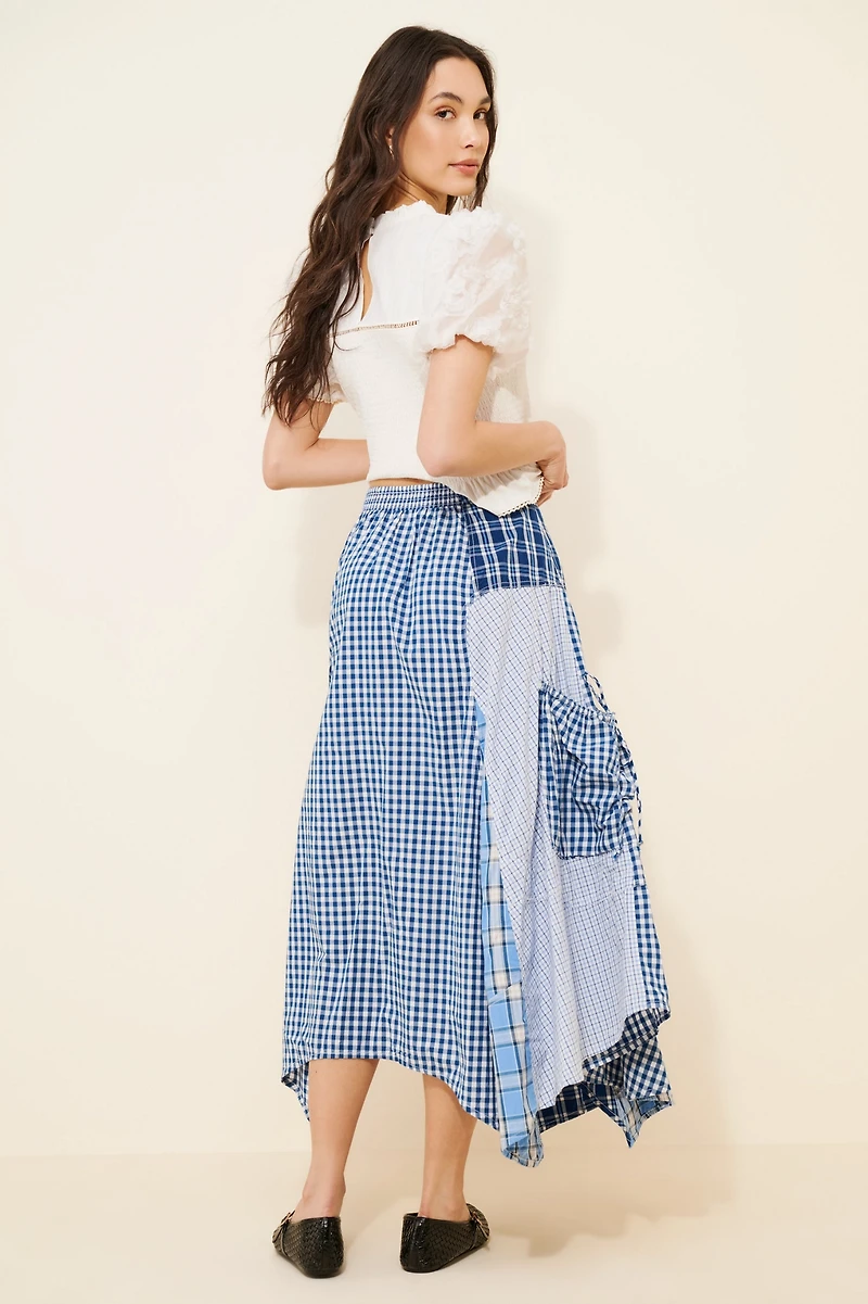 Pilcro Reworked Menswear Midi Skirt