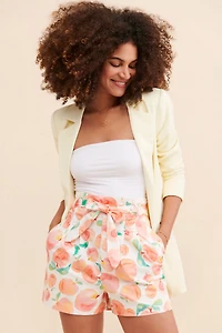 Hutch High-Rise Peach Shorts