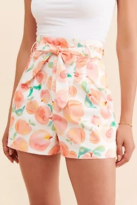 Hutch High-Rise Peach Shorts