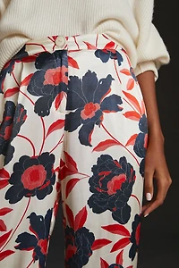 Corey Lynn Calter Floral Pleated Wide Leg Pants