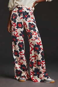 Corey Lynn Calter Floral Pleated Wide Leg Pants