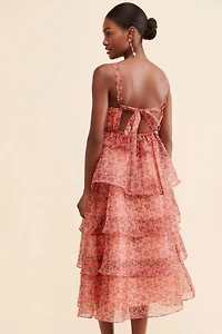 Lost + Wander Venus Rising Midi Tiered Dress