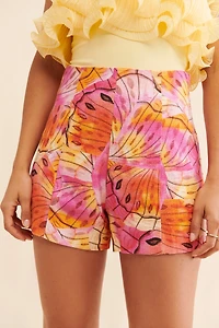 Aureta Etta Printed Shorts