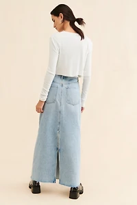 AGOLDE Hilla Denim Skirt