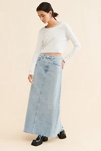 AGOLDE Hilla Denim Skirt