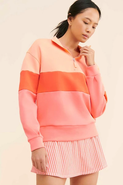 Nuuly x Addison Bay Varsity Quarter Zip Pullover