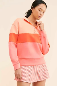 Nuuly x Addison Bay Varsity Quarter Zip Pullover
