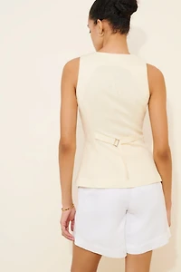 Extro Vert Emily Linen Blend Vest