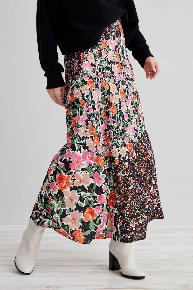 Kachel Georgia Printed Midi Skirt