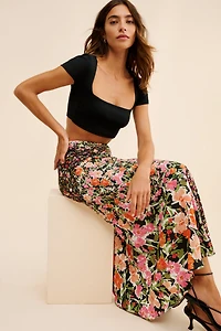 Kachel Georgia Printed Midi Skirt