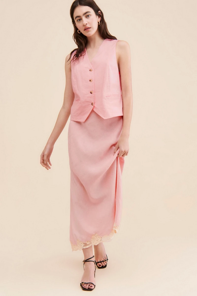 RIXO Norah Maxi Skirt