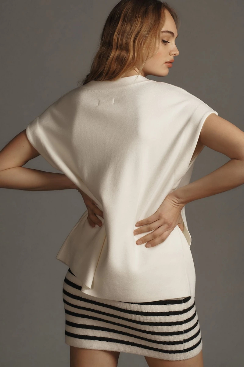 Maeve Oversized Muscle Sweater Vest