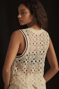 Daily Practice by Anthropologie Scalloped Lace Tank