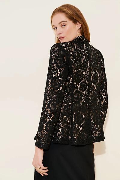 Dolan Structured Lace Blazer