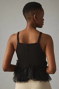 Sunday Brooklyn Tulle-Hem Ponte Tank