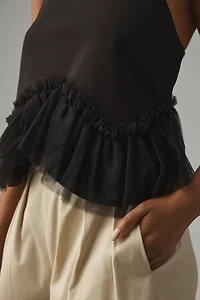 Sunday Brooklyn Tulle-Hem Ponte Tank
