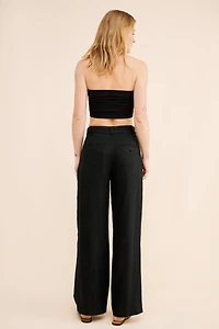 Madewell Harlow Linen Wide-Leg Trousers