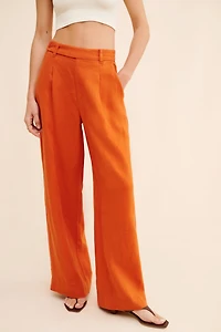Madewell Harlow Linen Wide-Leg Trousers