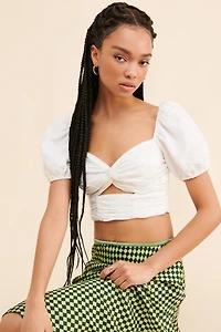 Bl-nk Absmera Checkered Slip Skirt