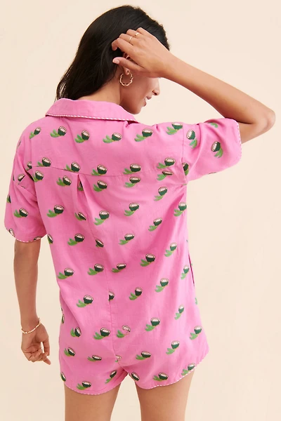 FARM Rio Cross Stitch Coconut Romper