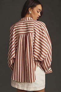 Pilcro Boyfriend Batwing Buttondown Blouse