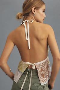 Babydoll Halter Sweater Tank