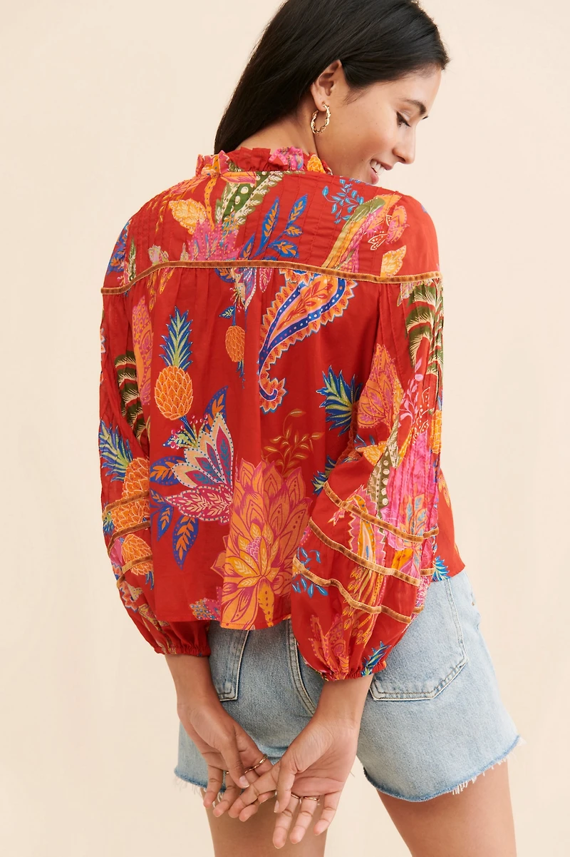 FARM Rio Mystic Bush Buttoned Blouse