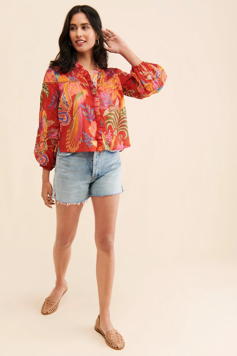 FARM Rio Mystic Bush Buttoned Blouse