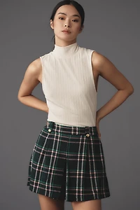 Maeve Plaid Printed Skort