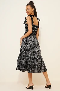 En Saison Magdalen Smocked Midi Dress