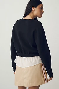 Maeve The Gemini Twofer Pullover Sweater