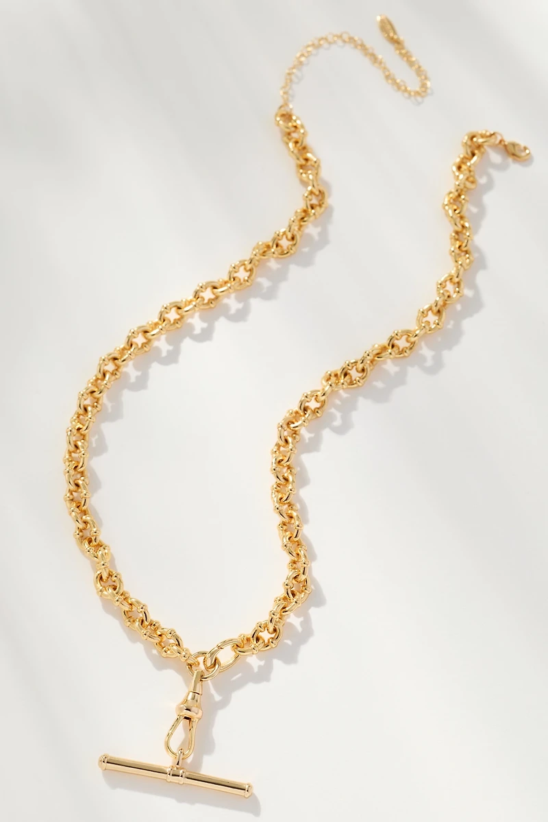 Delicate Bar Charm Necklace