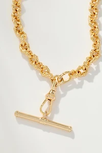 Delicate Bar Charm Necklace
