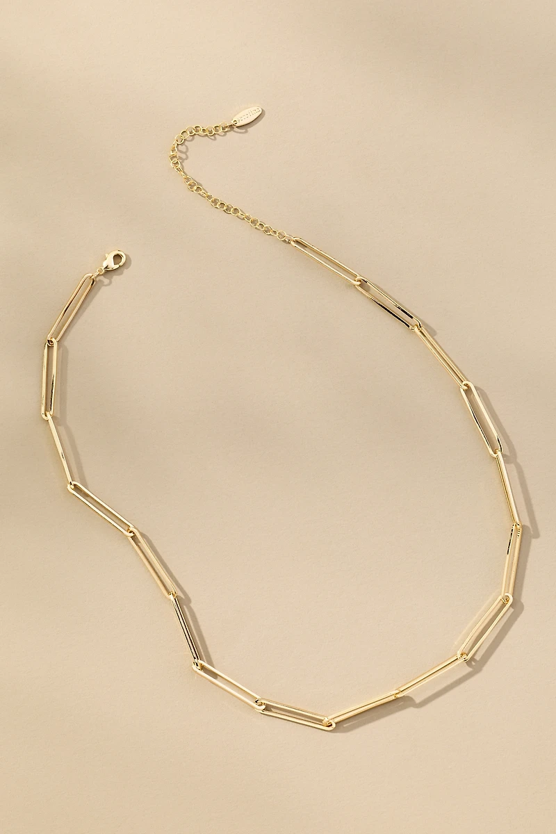 Delicate Paperclip Necklace
