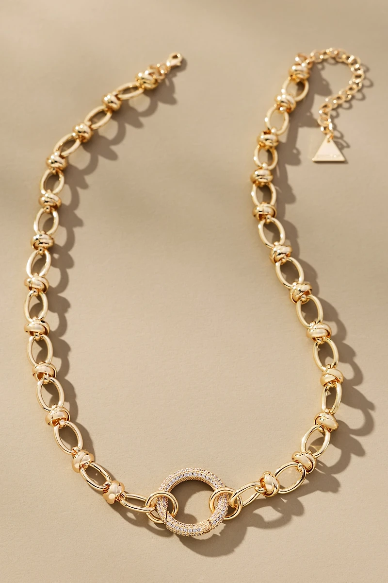 Linked Circle Chain Necklace
