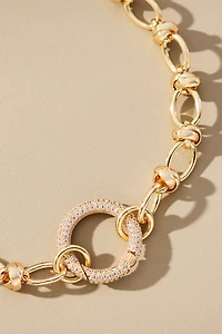 Linked Circle Chain Necklace