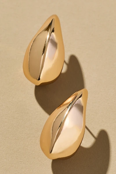 Curved Teardrop Earrings