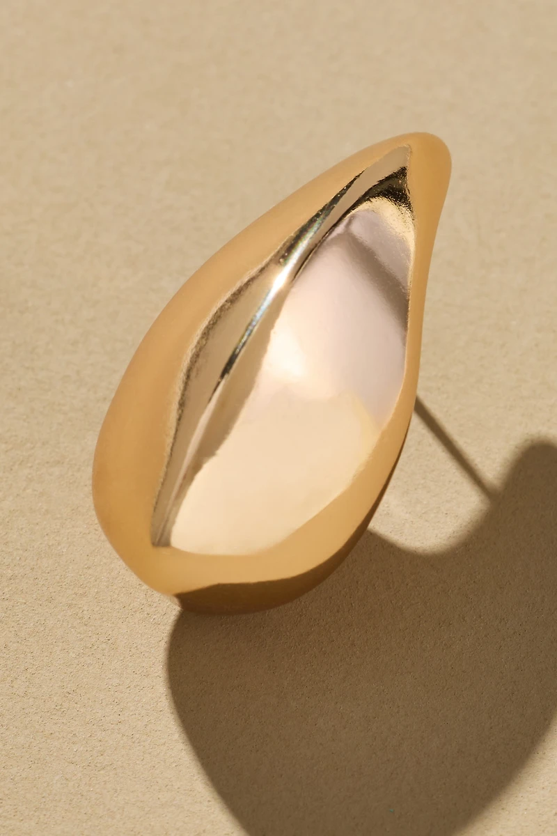 Curved Teardrop Earrings